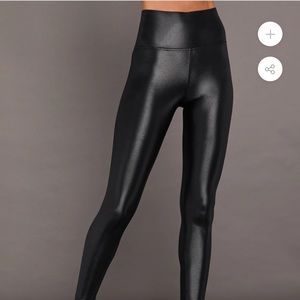 NWT high rise black takara leggings with panel details